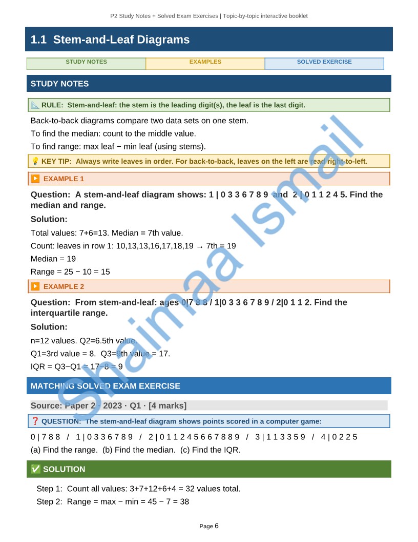 Math Cambridge Notes NIES L2 paper 2 - Image 2