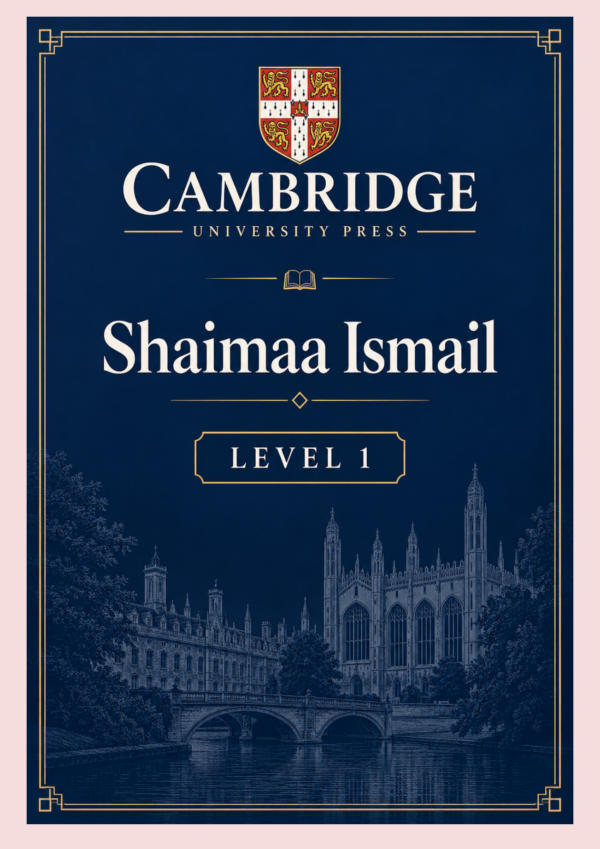 Cambridge O-Level Mathematics cover by Shaimaa Ismail, Level 1